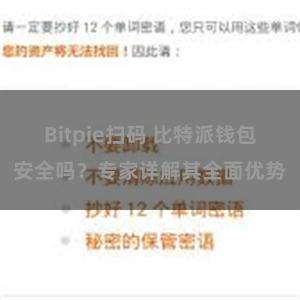 Bitpie扫码 比特派钱包安全吗？专家详解其全面优势