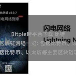 Bitpie跨平台下载 比特派钱包支持的区块链网络一览: 包括比特币、以太坊等主要区块链项目