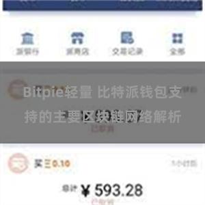 Bitpie轻量 比特派钱包支持的主要区块链网络解析