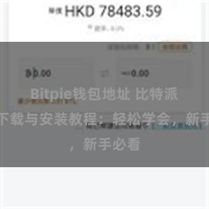 Bitpie钱包地址 比特派钱包下载与安装教程：轻松学会，新手必看