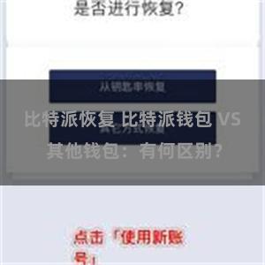 比特派恢复 比特派钱包 VS 其他钱包：有何区别？