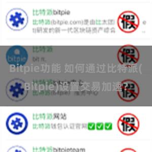 Bitpie功能 如何通过比特派(Bitpie)设置交易加速？