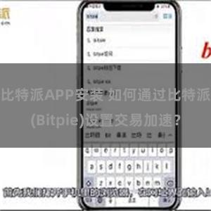 比特派APP安装 如何通过比特派(Bitpie)设置交易加速？