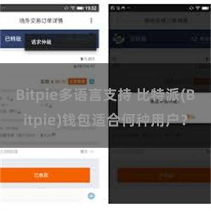 Bitpie多语言支持 比特派(Bitpie)钱包适合何种用户？