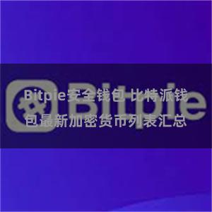 Bitpie安全钱包 比特派钱包最新加密货币列表汇总