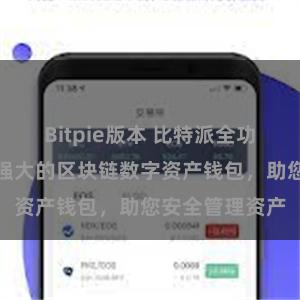 Bitpie版本 比特派全功能：一款功能强大的区块链数字资产钱包，助您安全管理资产