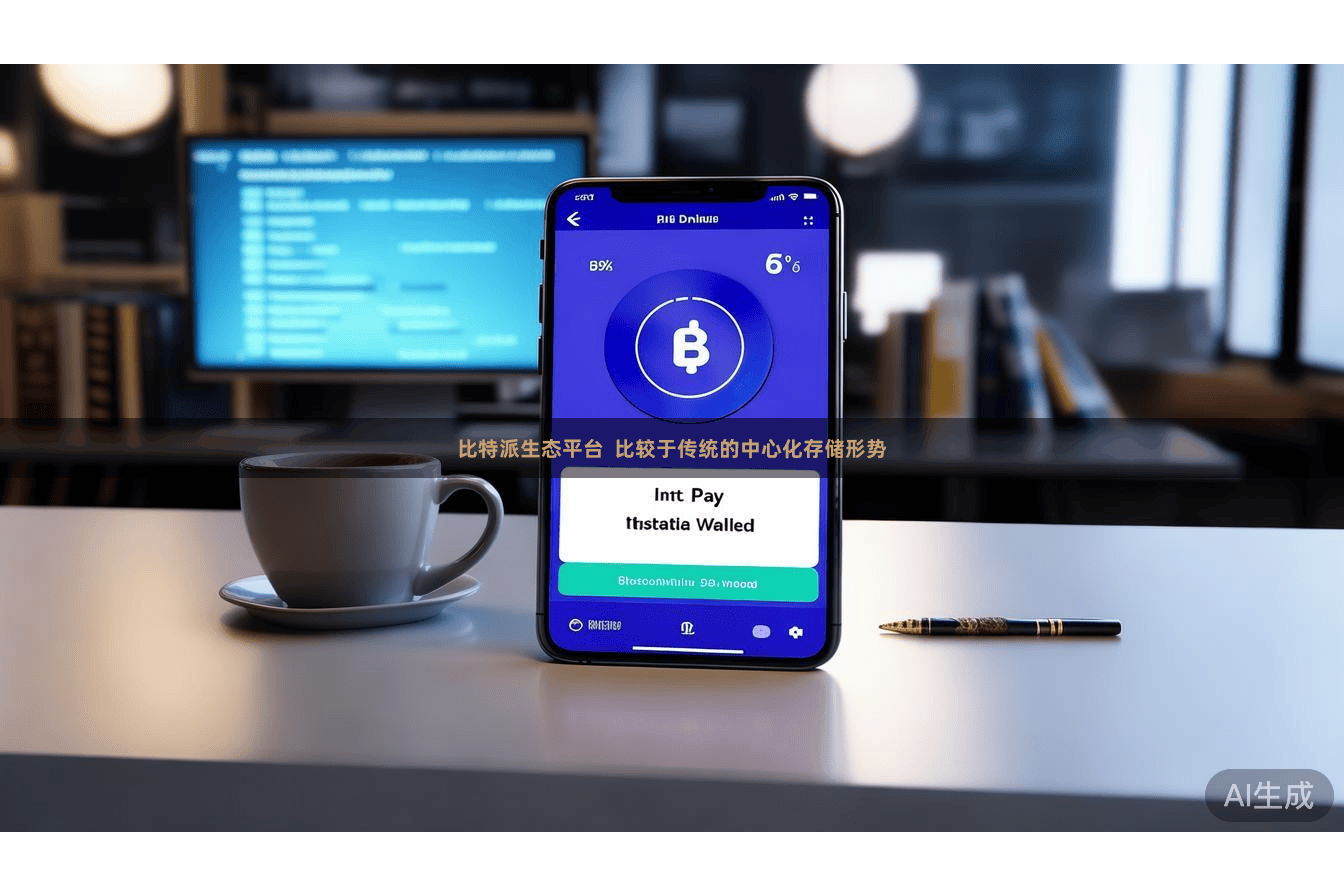 比特派生态平台  比较于传统的中心化存储形势